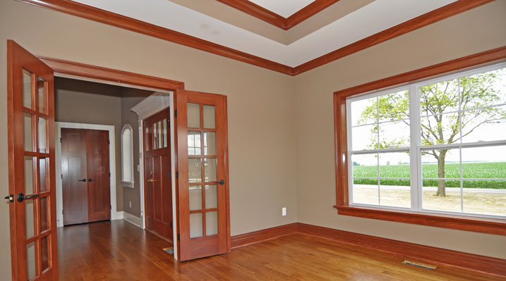 ICH Builders Mt. Sterling residence custom build showing interior French doors